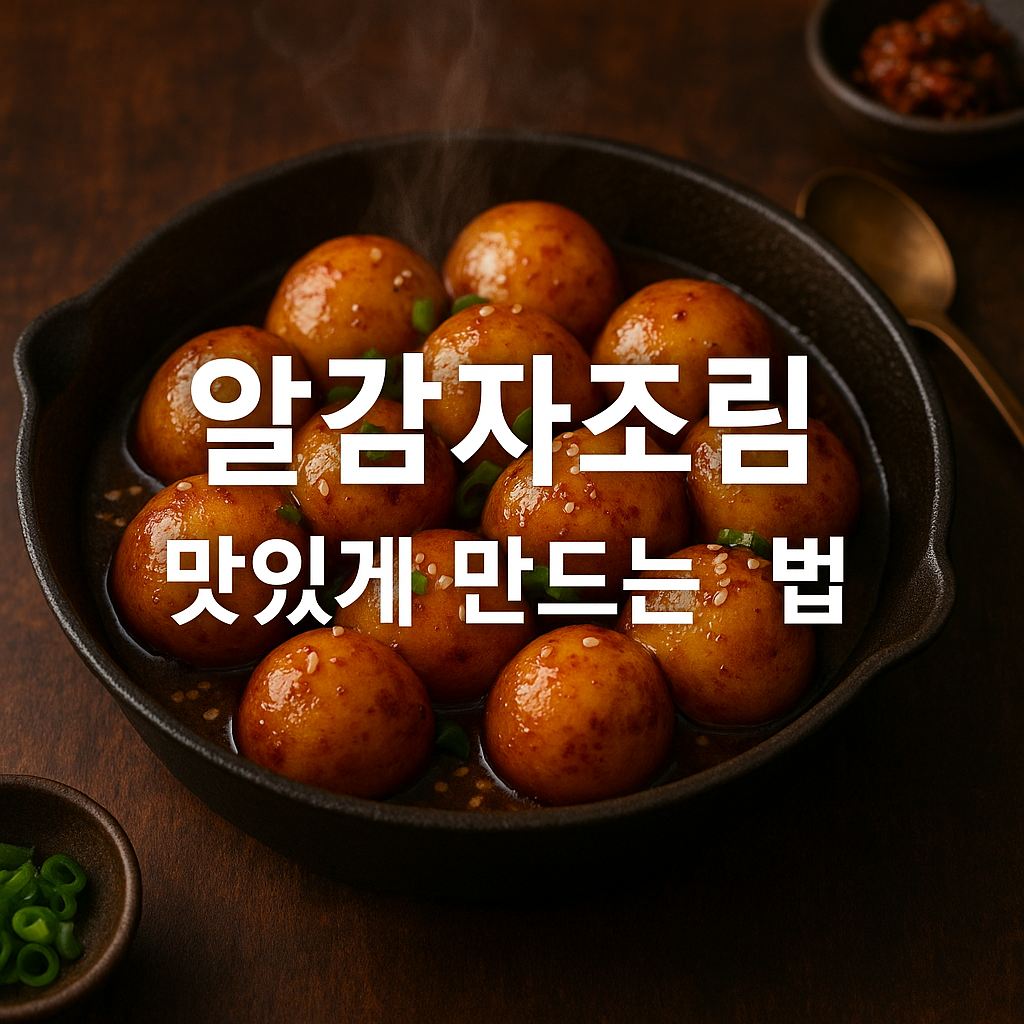 알감자조림 맛있게 만드는법