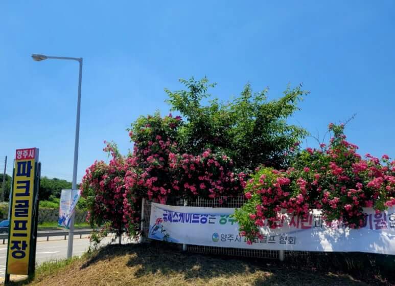 양주 나리공원 파크골프장 입구