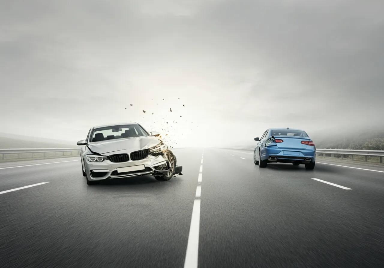 고속도로에서의 추돌 사고