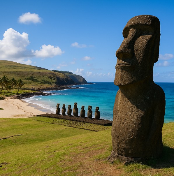 칠레 여행, 이스터섬 모아이 탐방