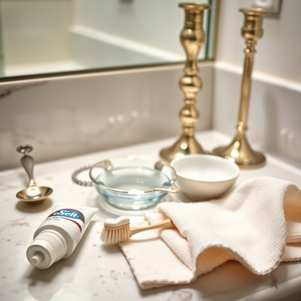 치약으로 은제품 세척