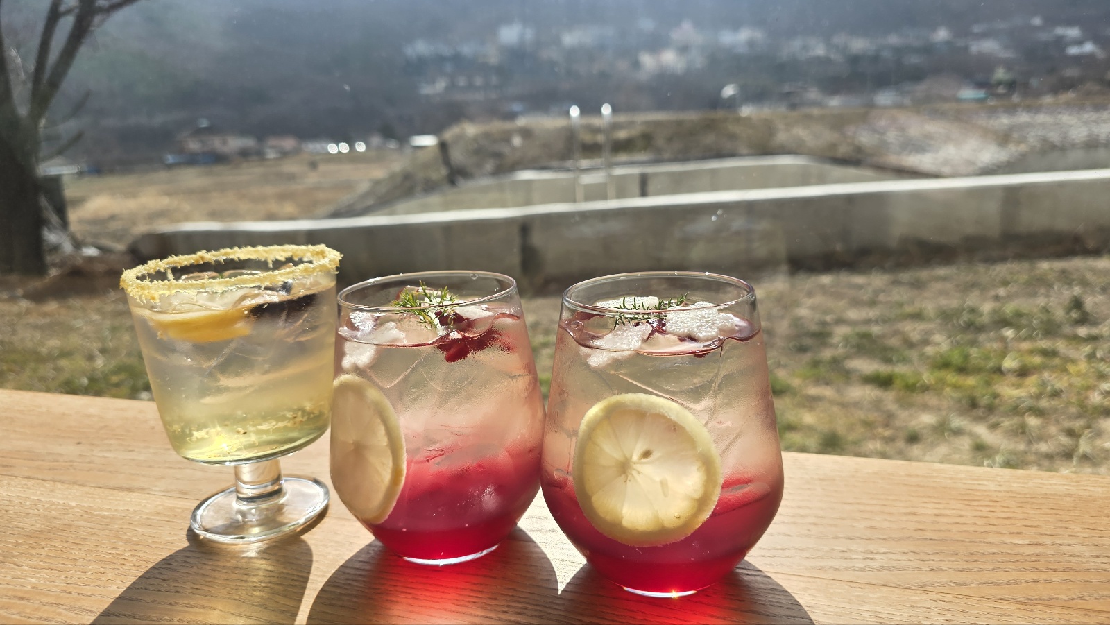 농도 음료 및 디저트 사진