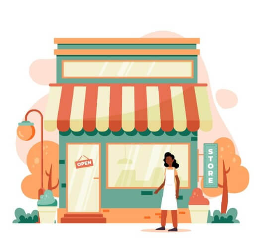 가게 오픈하는 소상공인들