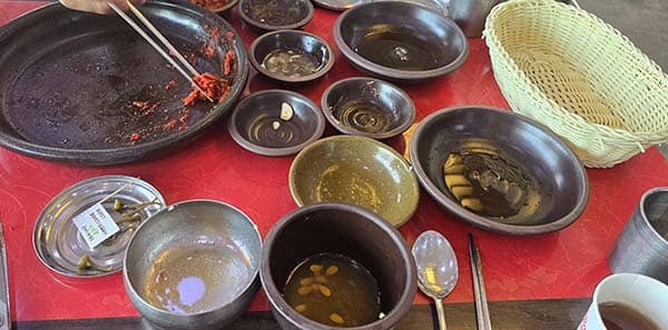 깔끔하게 전부 먹어 치운 모습