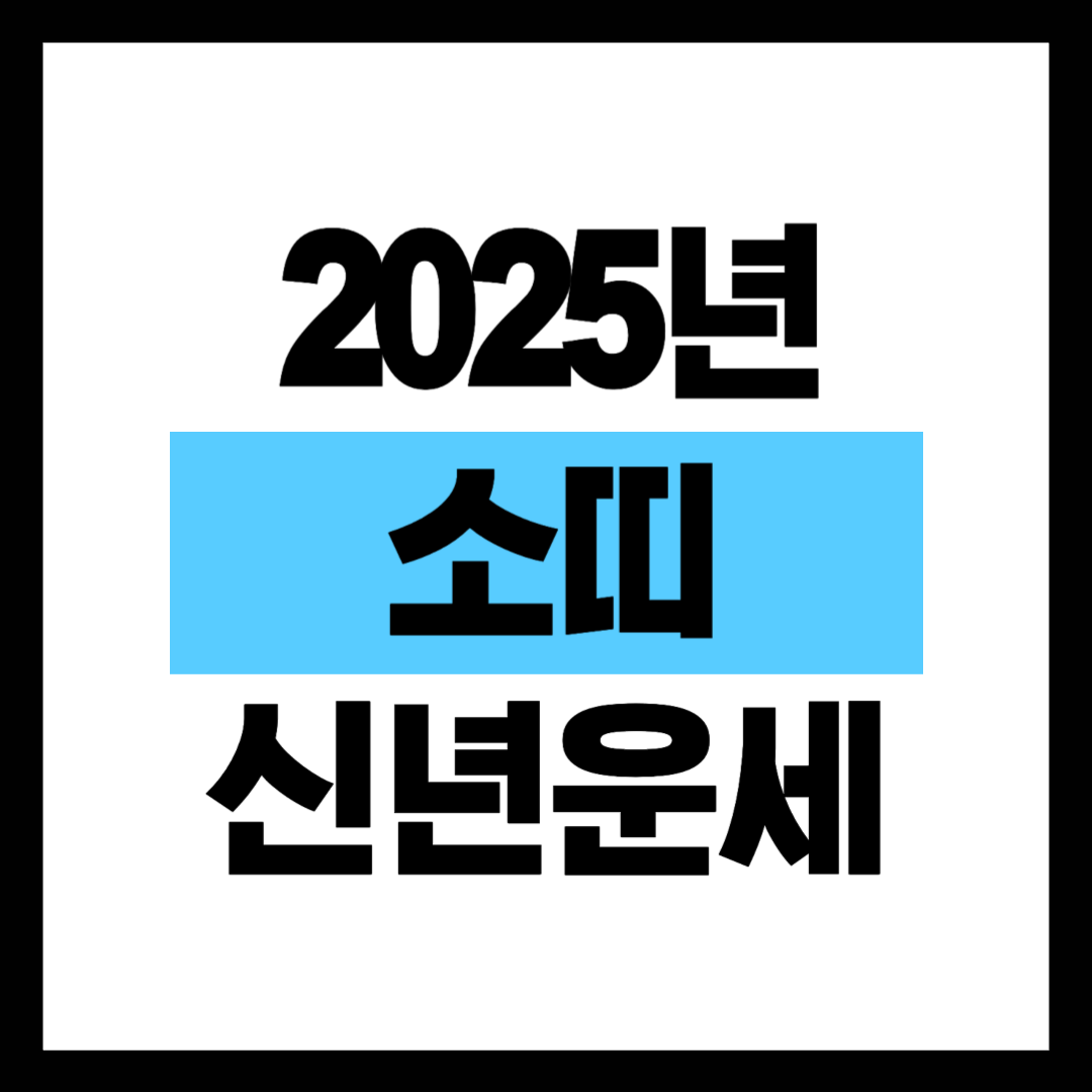 2025년 소띠 운세