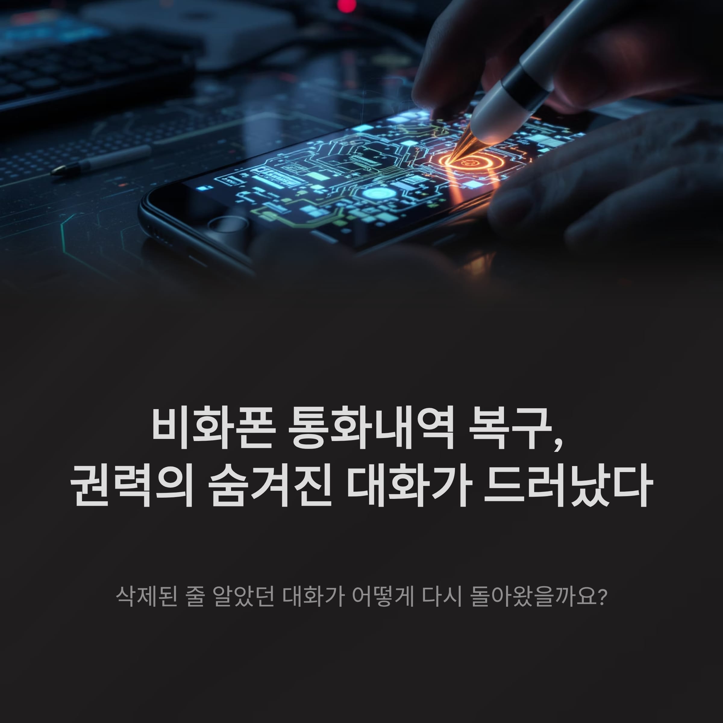 비화폰 통화내역 복구, 드러난 권력의 통화&hellip;진실은 되살아났다