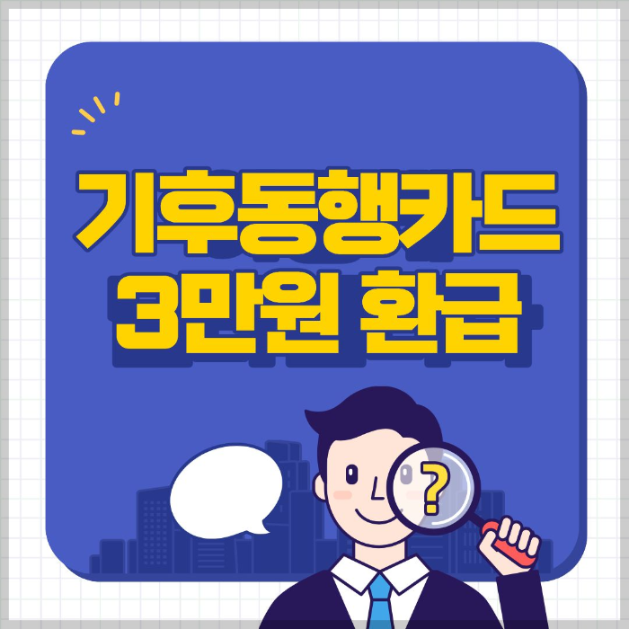 기후동행카드 3만원 환급