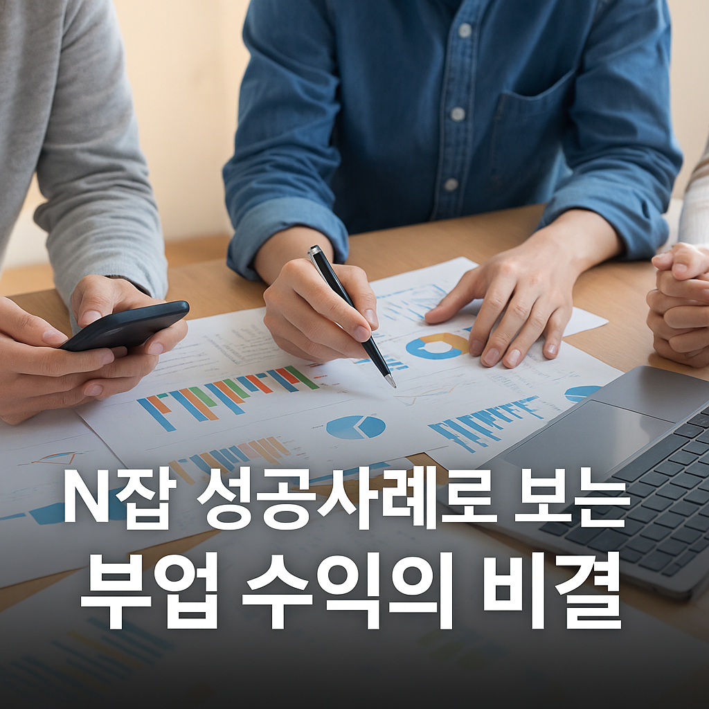 N잡 성공사례로 보는 부업 수익의 비결