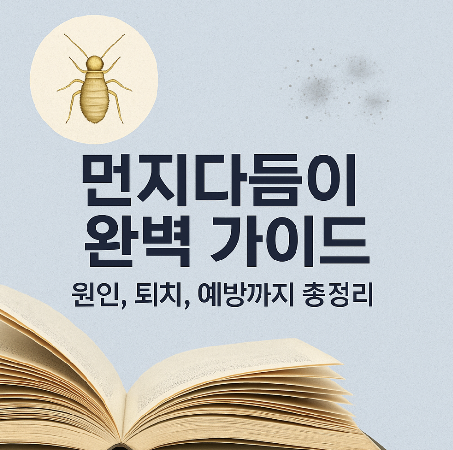 먼지다듬이 완벽 가이드 – 원인, 퇴치, 예방까지 총정리