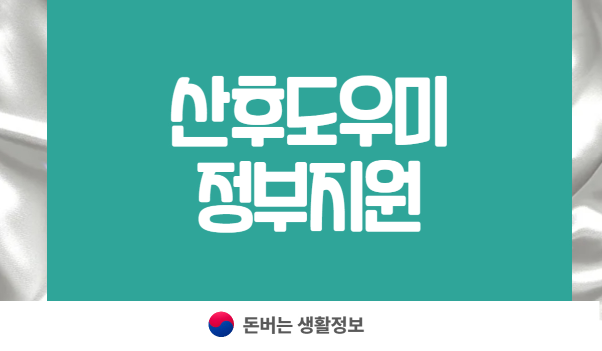산후도우미 정부지원