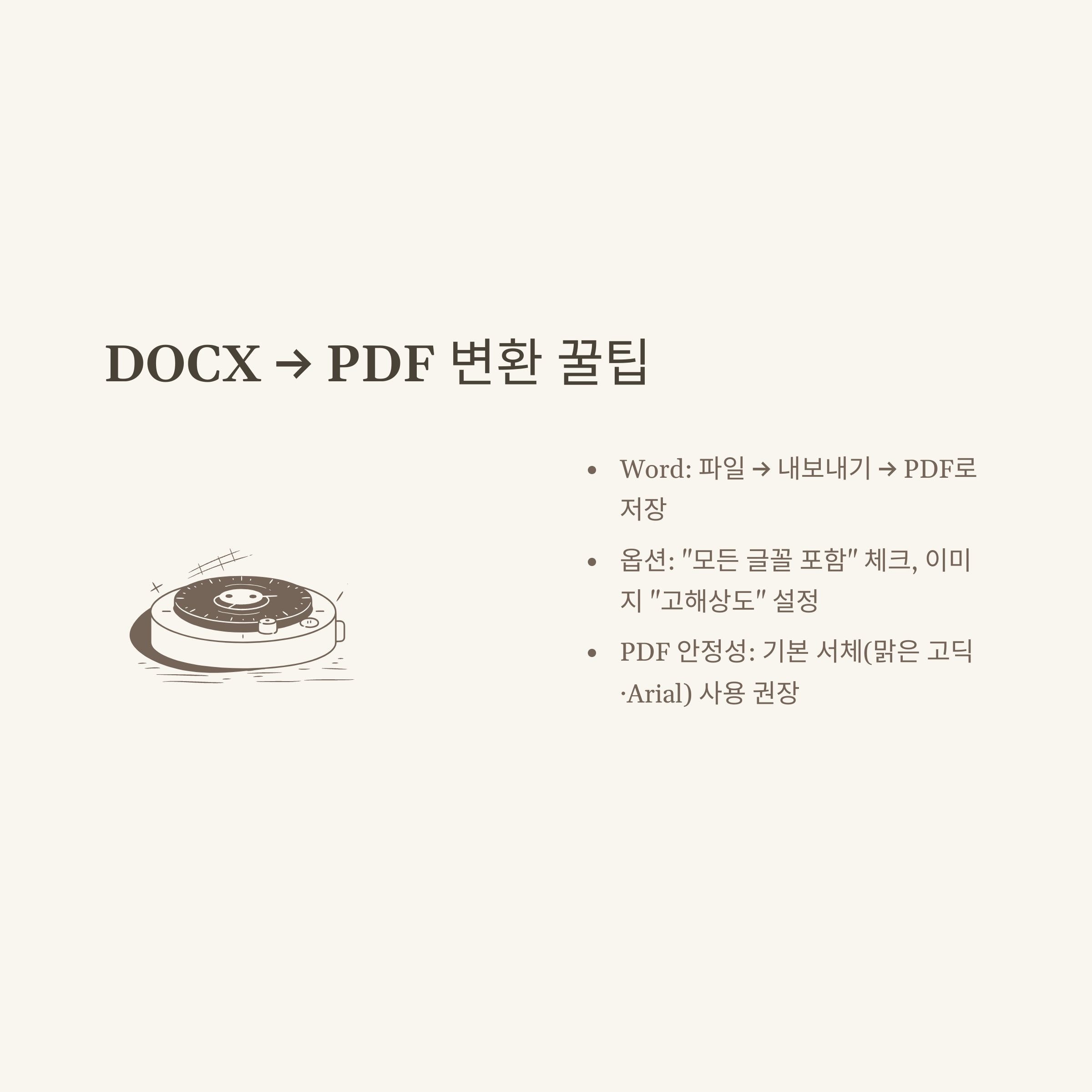 DOCX HWP변환부터 DOCX PDF변환&middot;HWP WORD 변환까지, 문서 변환 꿀팁 완전 정리