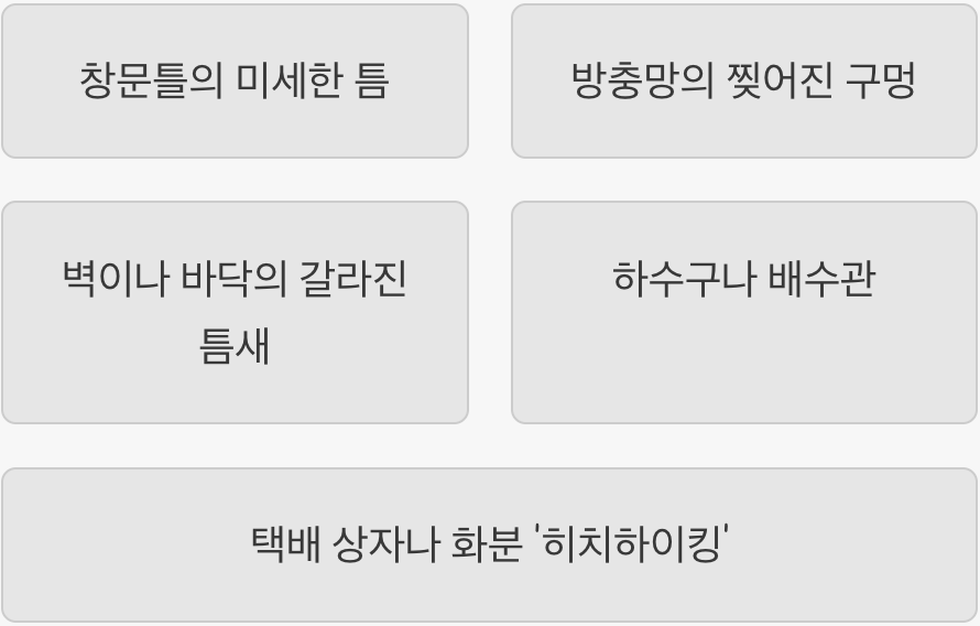 불청객은 어디로 들어올까?