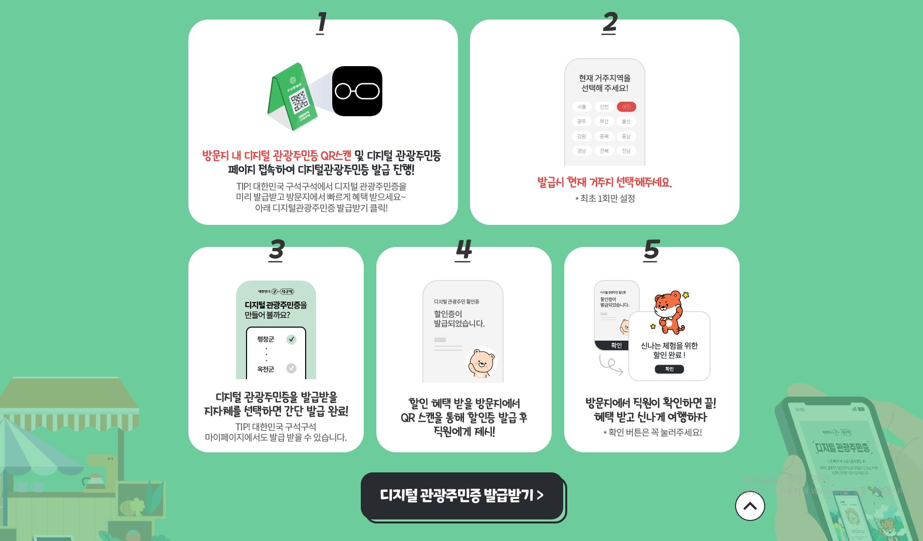 디지털 관광주민증 발급받기