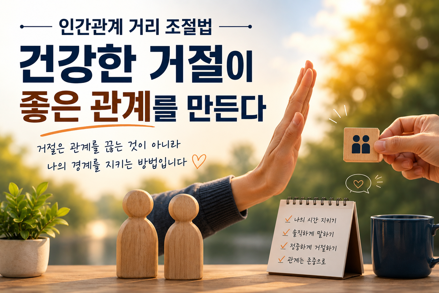 인간관계 거리 조절법과 건강한 거절의 기술
