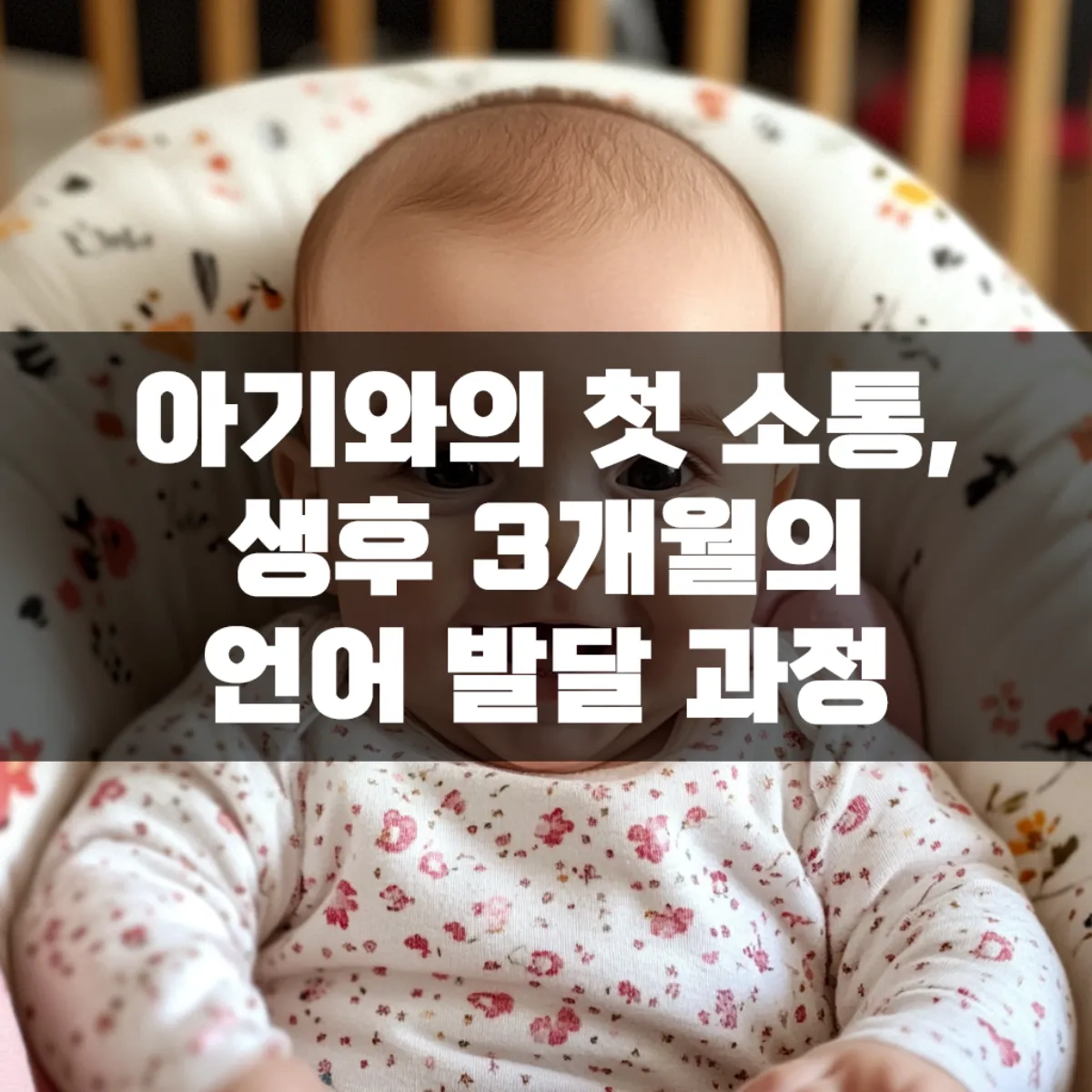 아기와의 첫 소통, 생후 3개월의 언어 발달 과정
