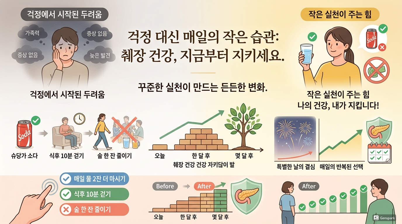 건강은 완벽하게 관리하는 사람이 아니라 꾸준히 관리하는 사람이 지켜낼 수 있습니다