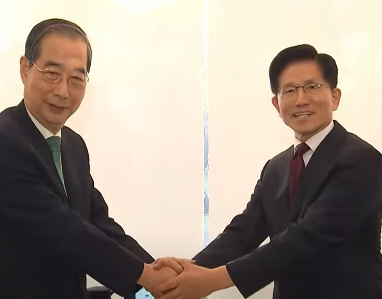 김문수 한덕수 회동 단일화