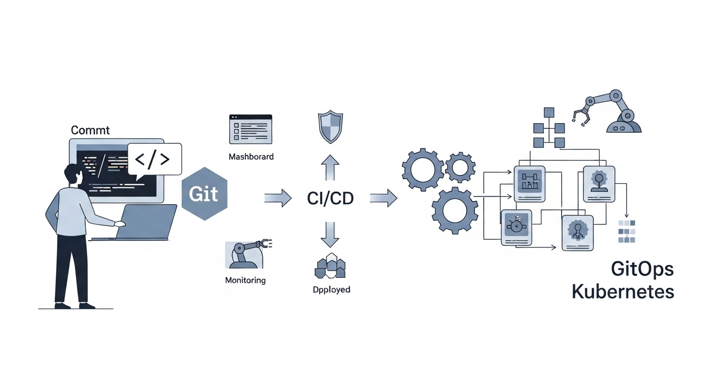 쿠버네티스 클러스터의 핵심 구성 요소 및 구조 다이어그램
