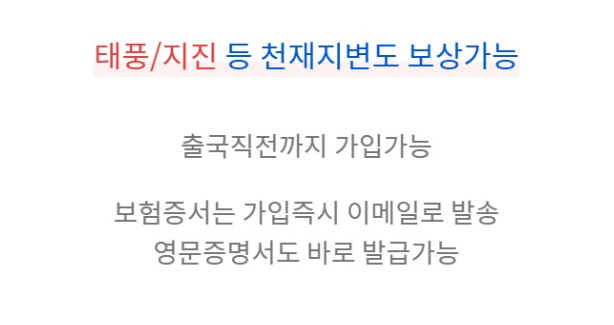 해외여행자보험 가격비교