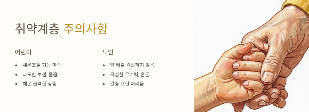 취약계층 주의사항