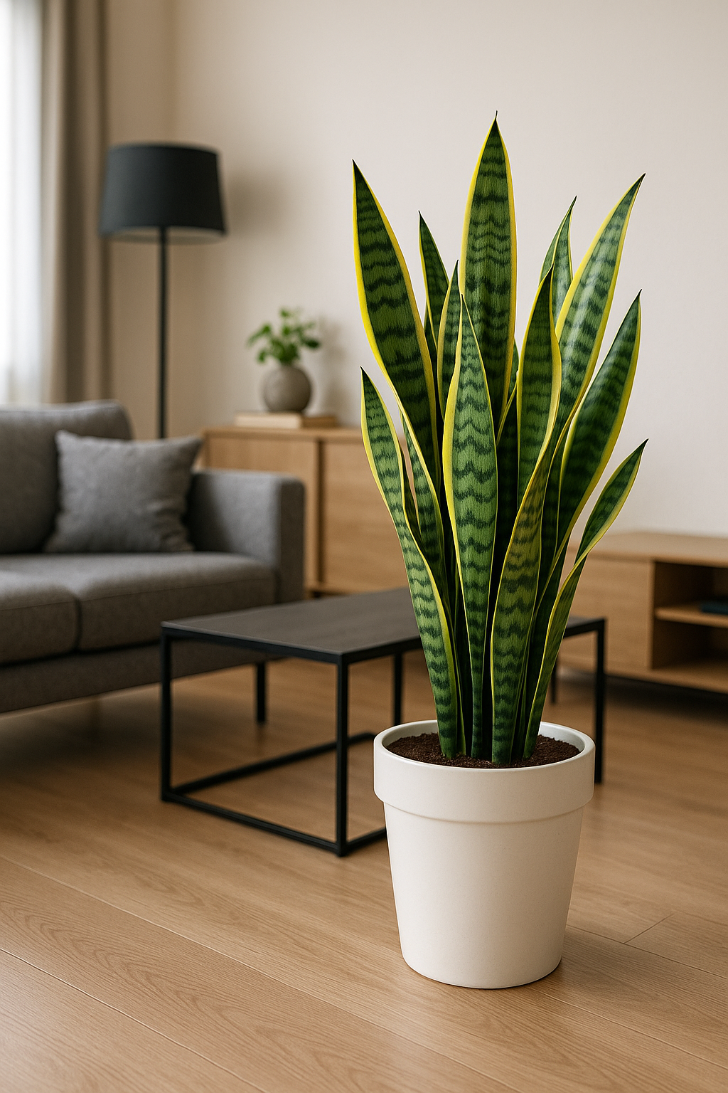 대표적인 공기정화식물인 산세베리아