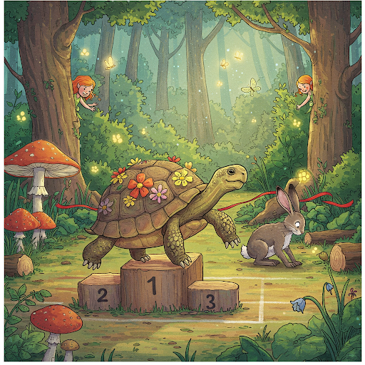 토끼와 거북이 이야기의 교훈
비올렛의 숲 https://forest-of-violet.co.kr