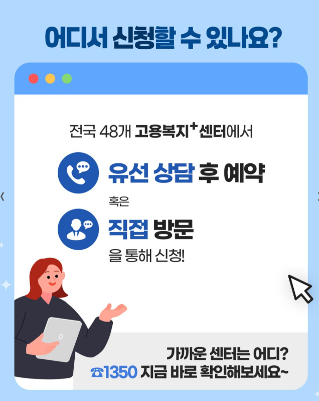 구직자 도약보장 패키지 - 지원 대상, 지원 내용, 신청 방법 및 절차