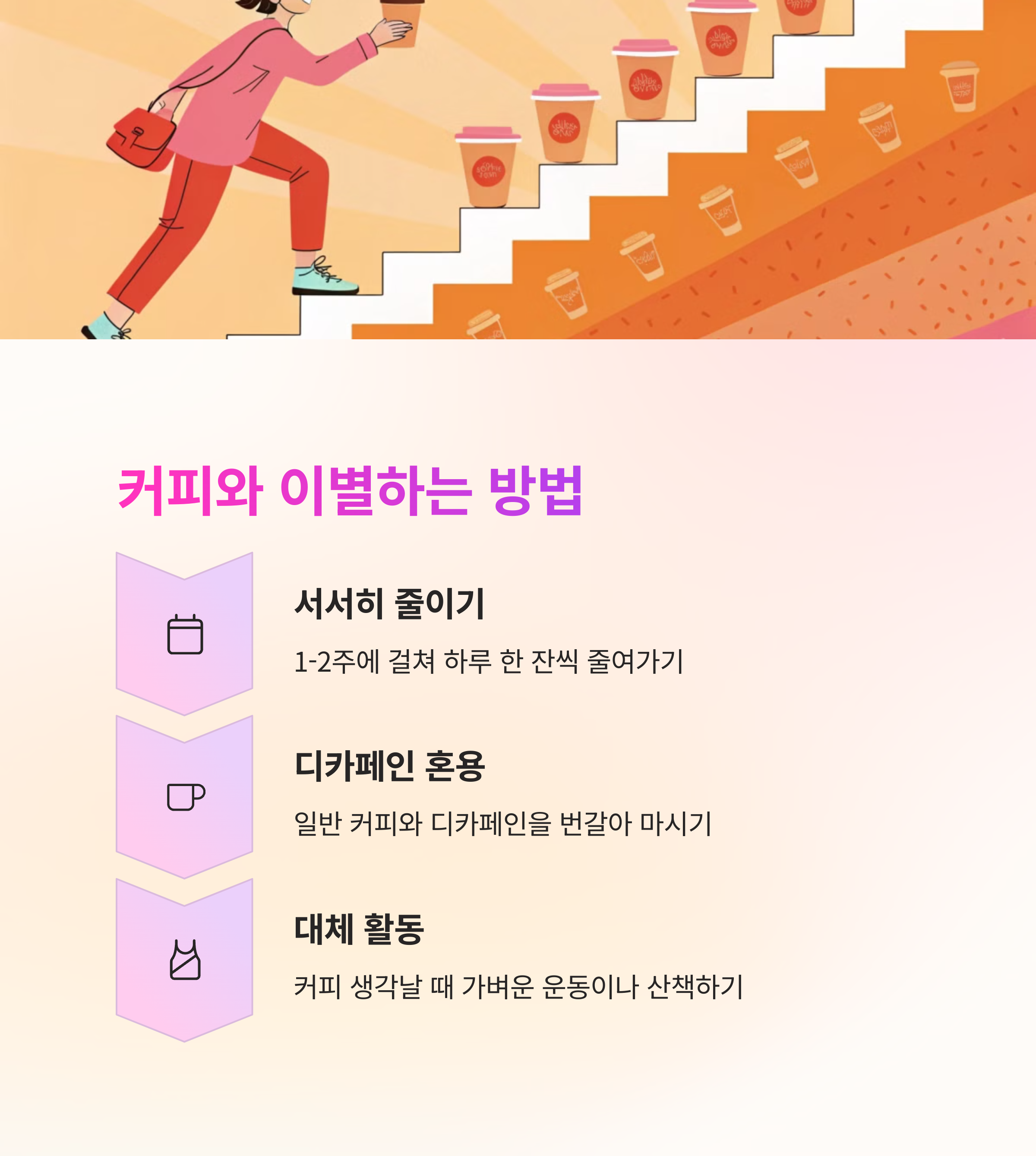☕ 커피 섭취 조절 방법
