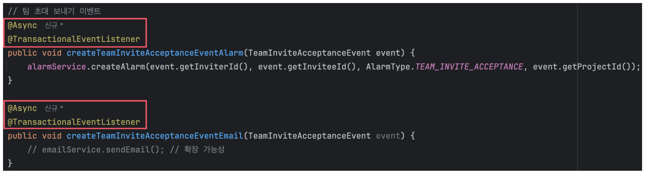 TransacionalEventListener annotation