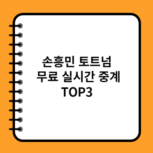 손흥민 토트넘 무료 실시간 중계 TOP3