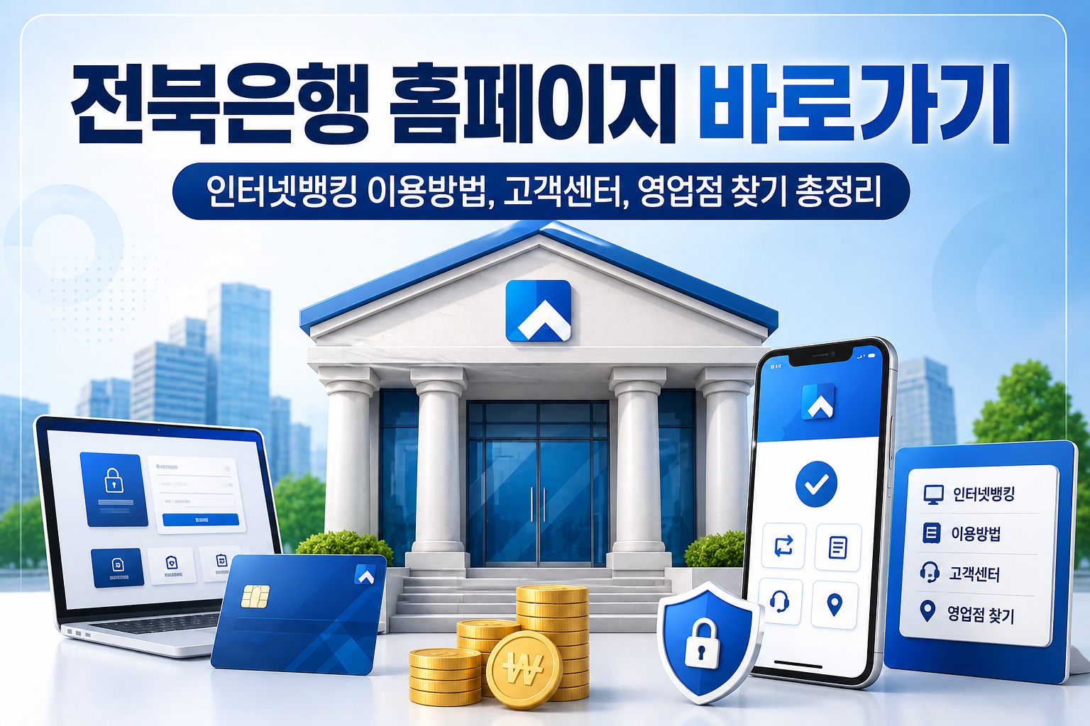 전북은행 홈페이지 바로가기|인터넷뱅킹 이용방법, 고객센터, 영업점 찾기 총정리 관련 사진