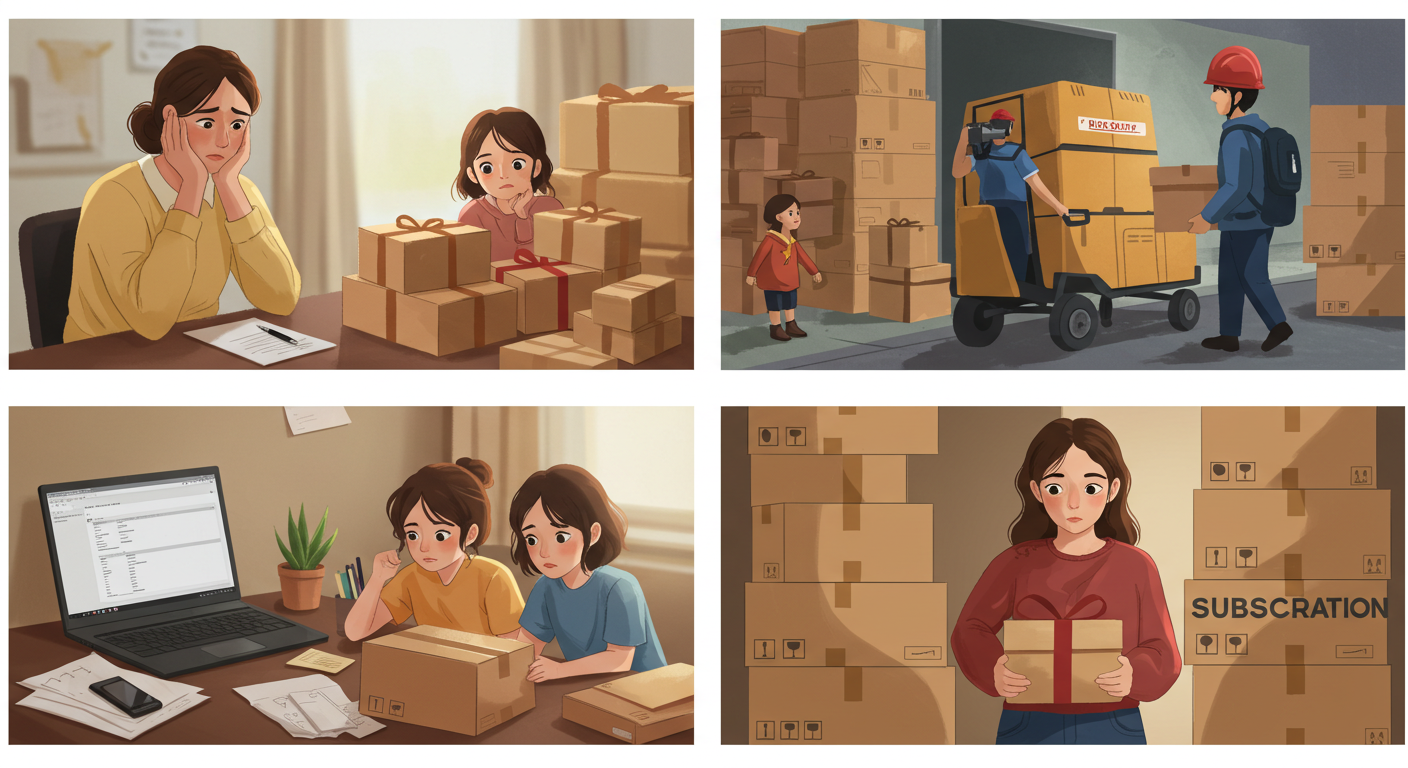 셀러와 소비자, 정기배송 운영자 모두 확인이 필요한 상황