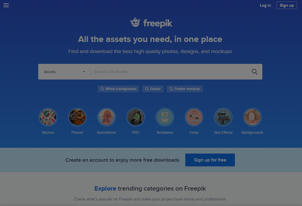 이미지 뿐만 아니라 다양한 백터 일러스트 다운로드 가능한 - 프리픽 (Freepik)