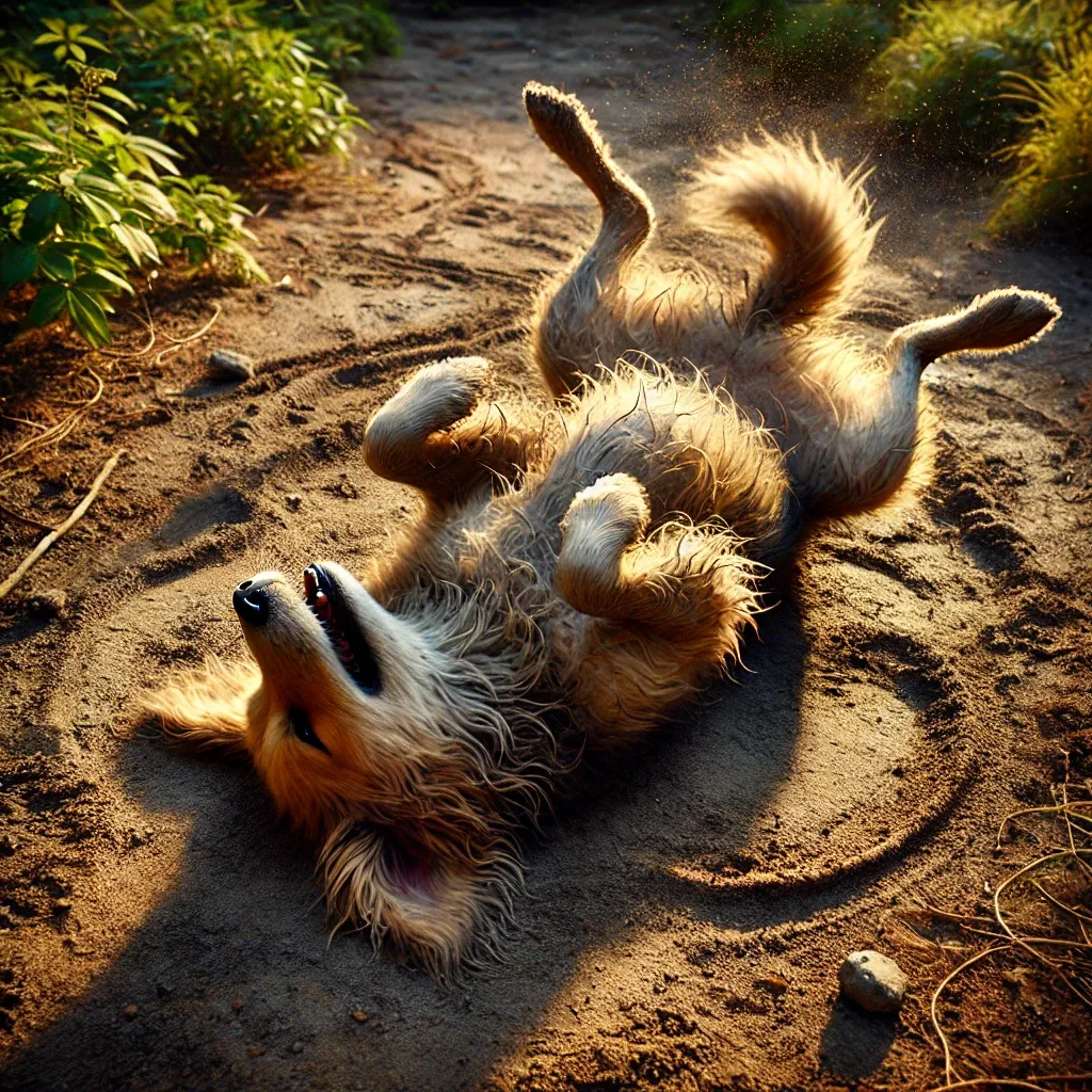 강아지가 몸을 땅에 비비는 이유와 의미 알아보기