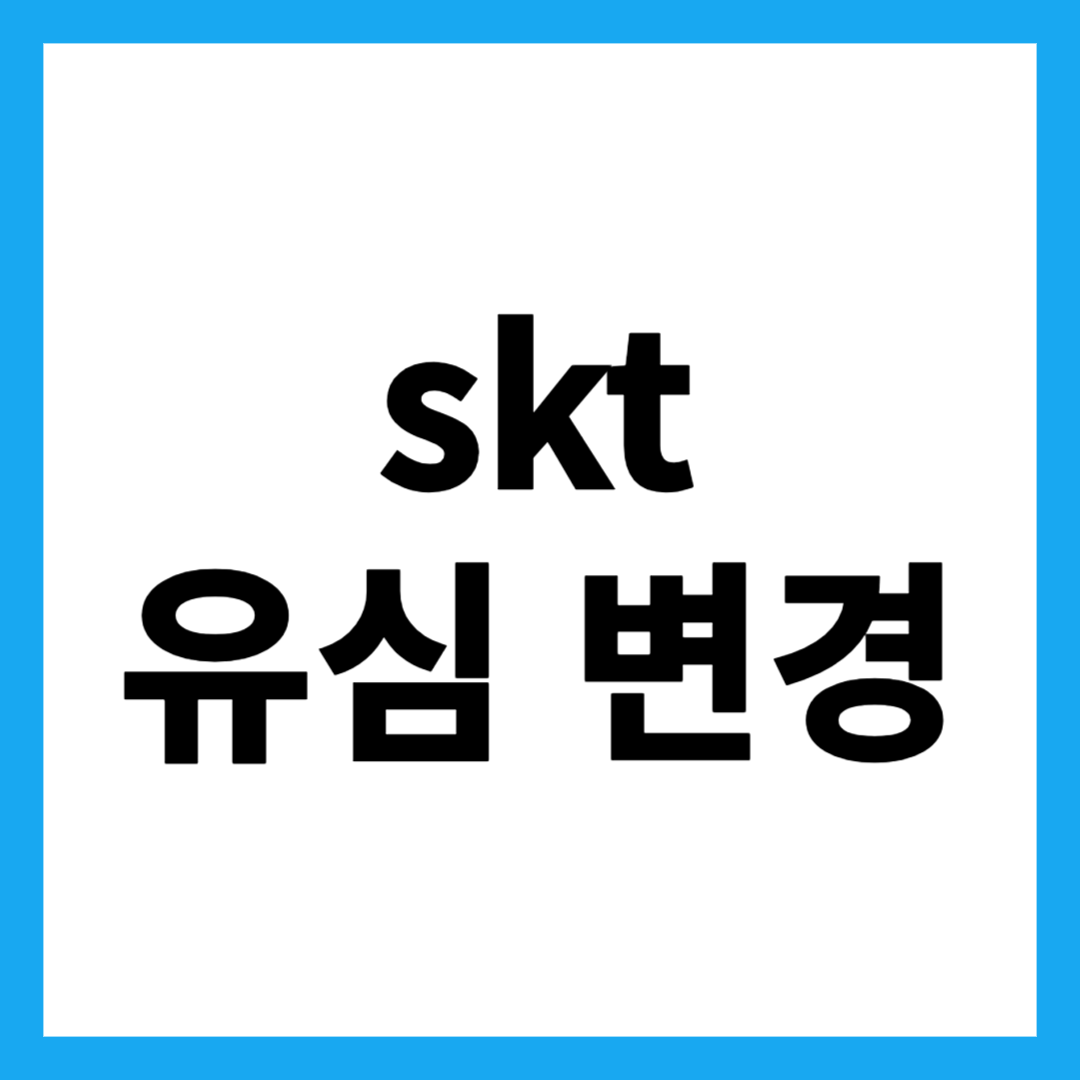 skt 유심 변경