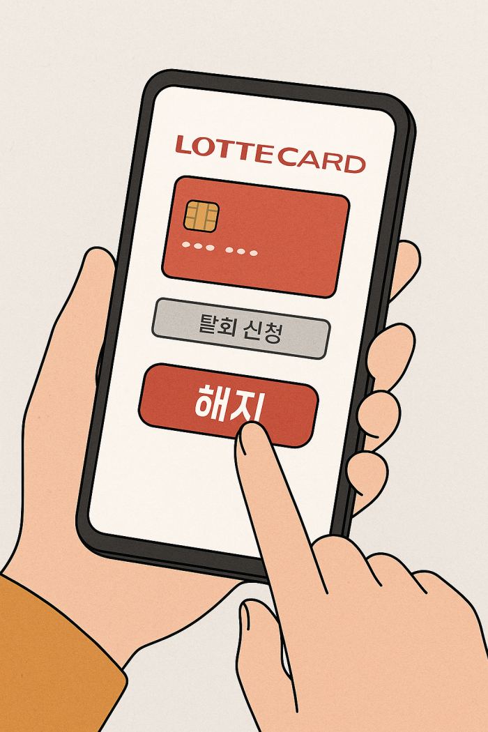 롯데카드 탈퇴, 롯데카드 해지