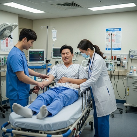 교액 탈장으로 응급수술을 받아야 하는 경우도 발생합니다