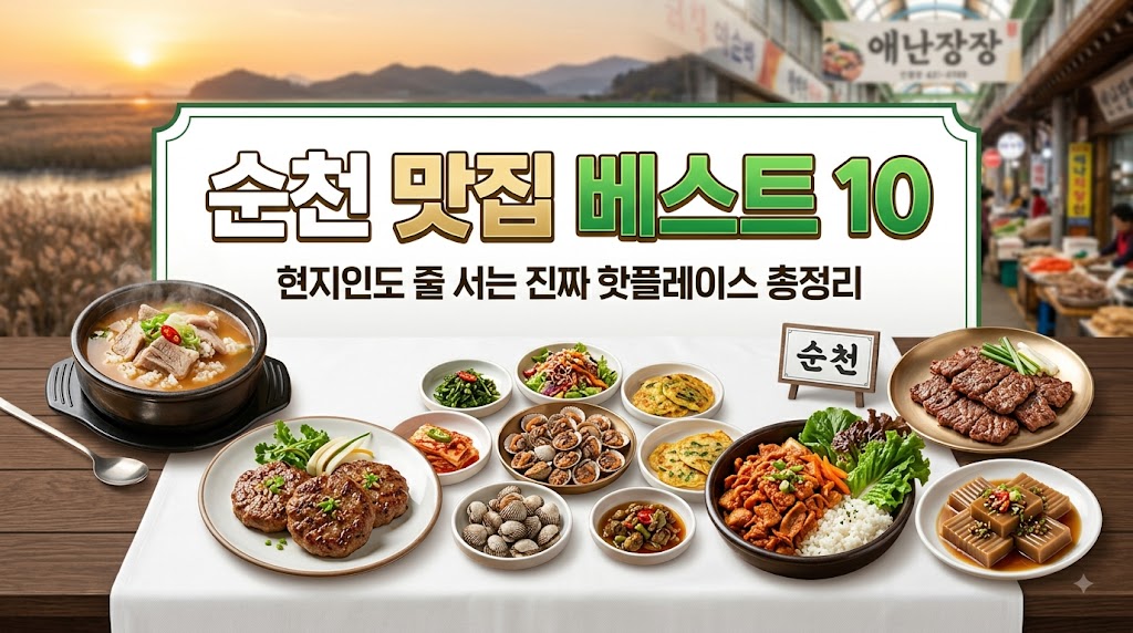 순천 맛집 베스트 10