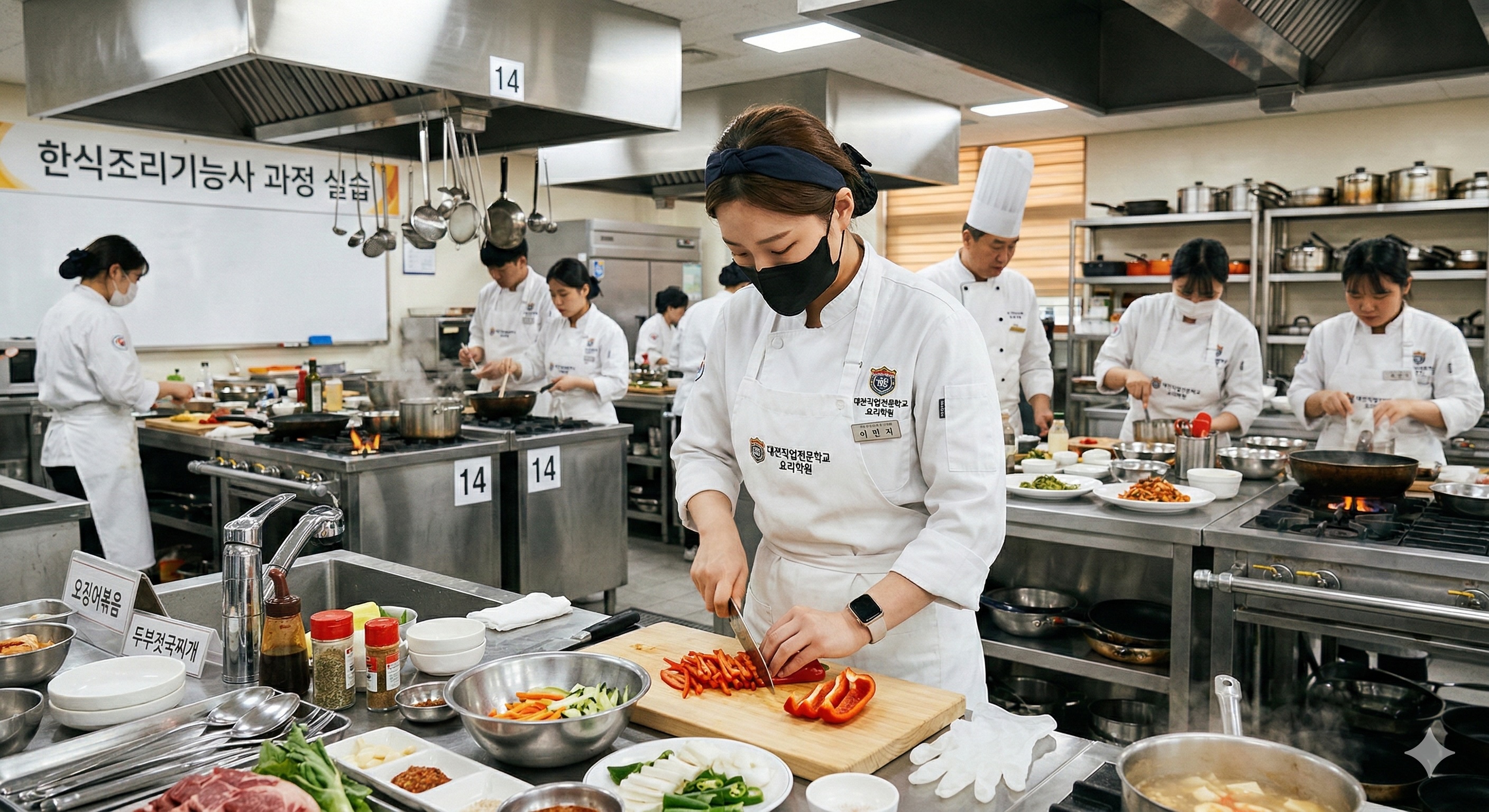 한식조리기능사 과정 실습