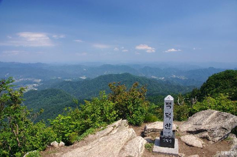 백덕산 등산코스 지도