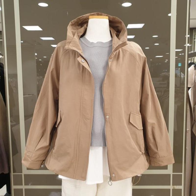 데이텀 볼륨 후드 숏점퍼 DAJA223G1