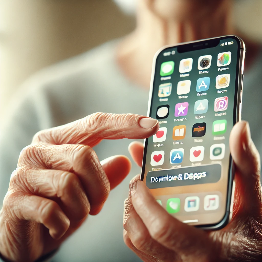 시니어를 위한 스마트폰 앱 다운로드 및 삭제 방법