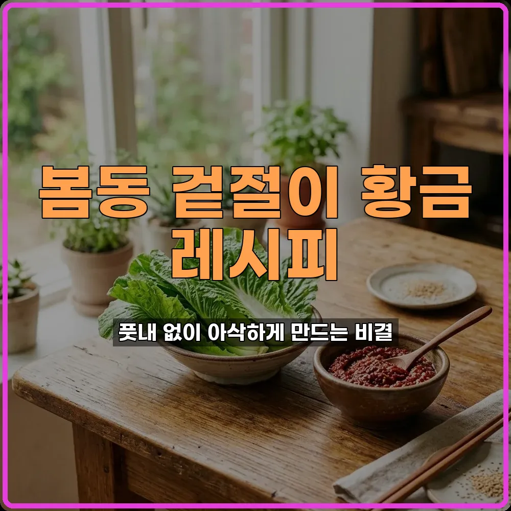 겉절이양념