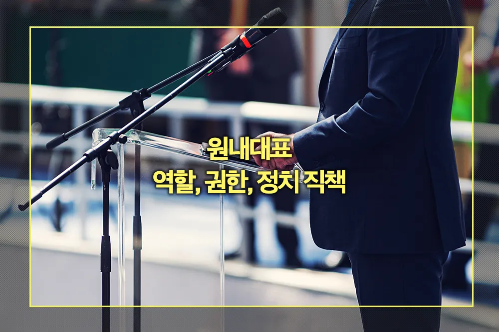 원내대표 역할 권한 정치 직책