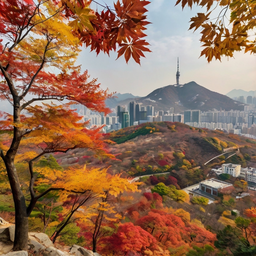 가을 북한산 단풍 이미지