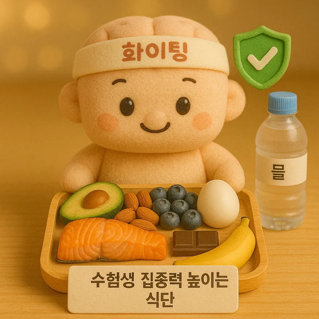 수험생 집중력 높이는 식단! 시험 전 필수 영양관리법