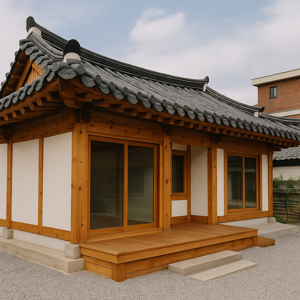 소자본으로 리모델링된 전통 한옥 외관