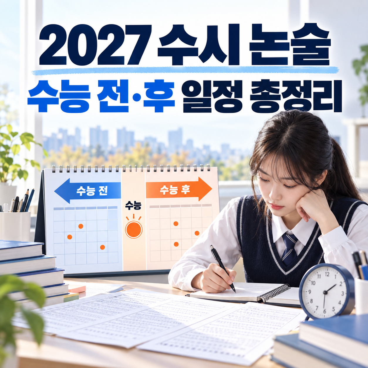 2027 수시 논술고사 일정 총정리|수능 전·후 논술 대학 확인