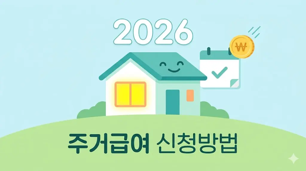 주거급여 신청방법 2026 소득기준 기준임대료 지원금액 총정리
