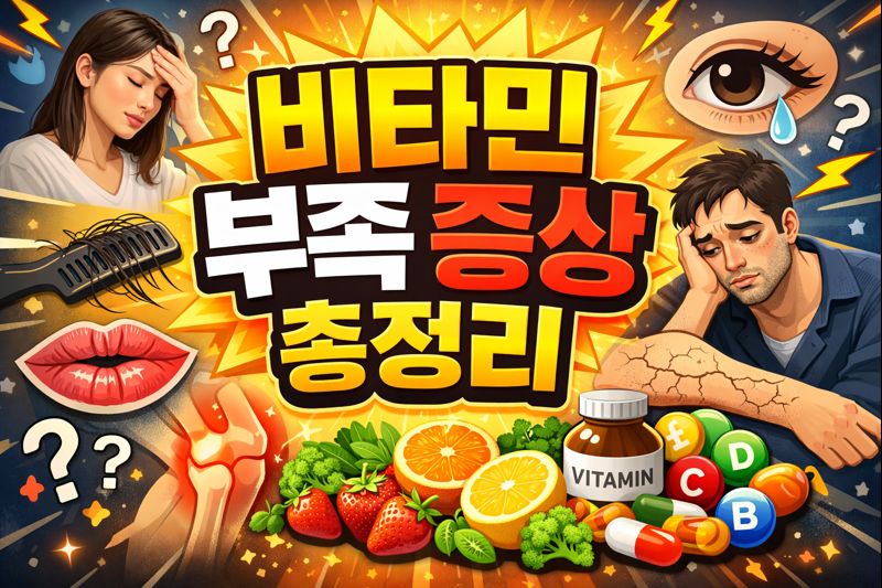 비타민 부족 증상 총정리